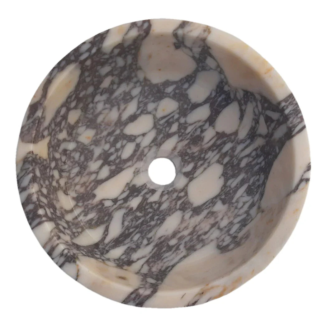 Calacatta Viola Marble Tapered Above Vanity Bathroom Sink Honed/Matte (D)16