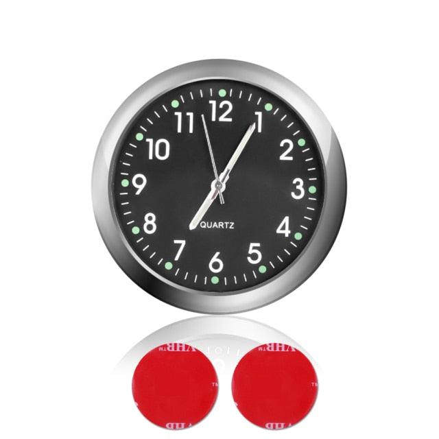 Car Clock Luminous Mini Automobiles Internal Stick-On Digital Watch Stick on Dashboard Car Clock Mini Tiny Small Luminous Car Vent Clocks Watch for Dashboard Boat Bike Home Mechanics Quartz Clocks Auto Ornament Car Accessories Gifts