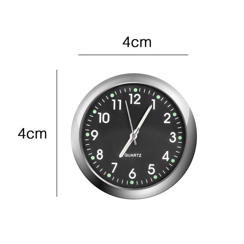 Car Clock Luminous Mini Automobiles Internal Stick-On Digital Watch Stick on Dashboard Car Clock Mini Tiny Small Luminous Car Vent Clocks Watch for Dashboard Boat Bike Home Mechanics Quartz Clocks Auto Ornament Car Accessories Gifts