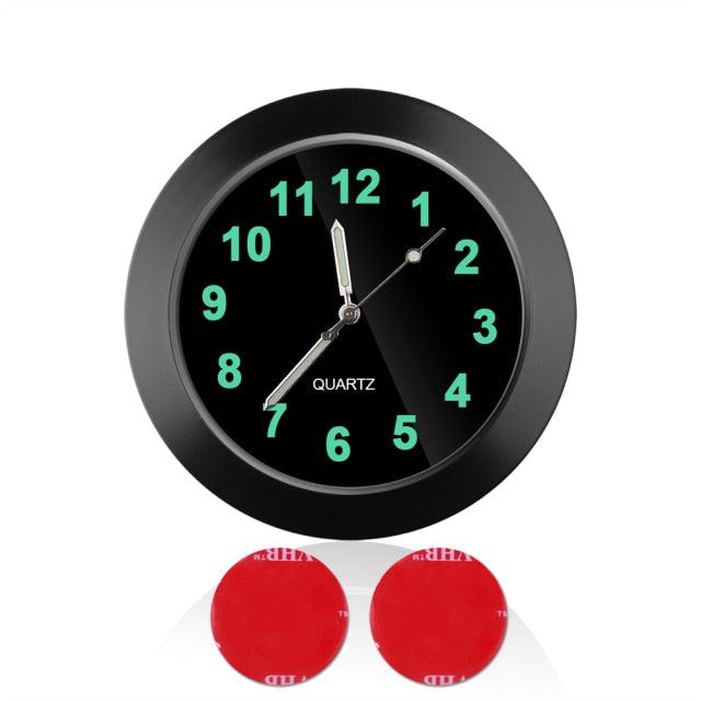 Car Clock Luminous Mini Automobiles Internal Stick-On Digital Watch Stick on Dashboard Car Clock Mini Tiny Small Luminous Car Vent Clocks Watch for Dashboard Boat Bike Home Mechanics Quartz Clocks Auto Ornament Car Accessories Gifts