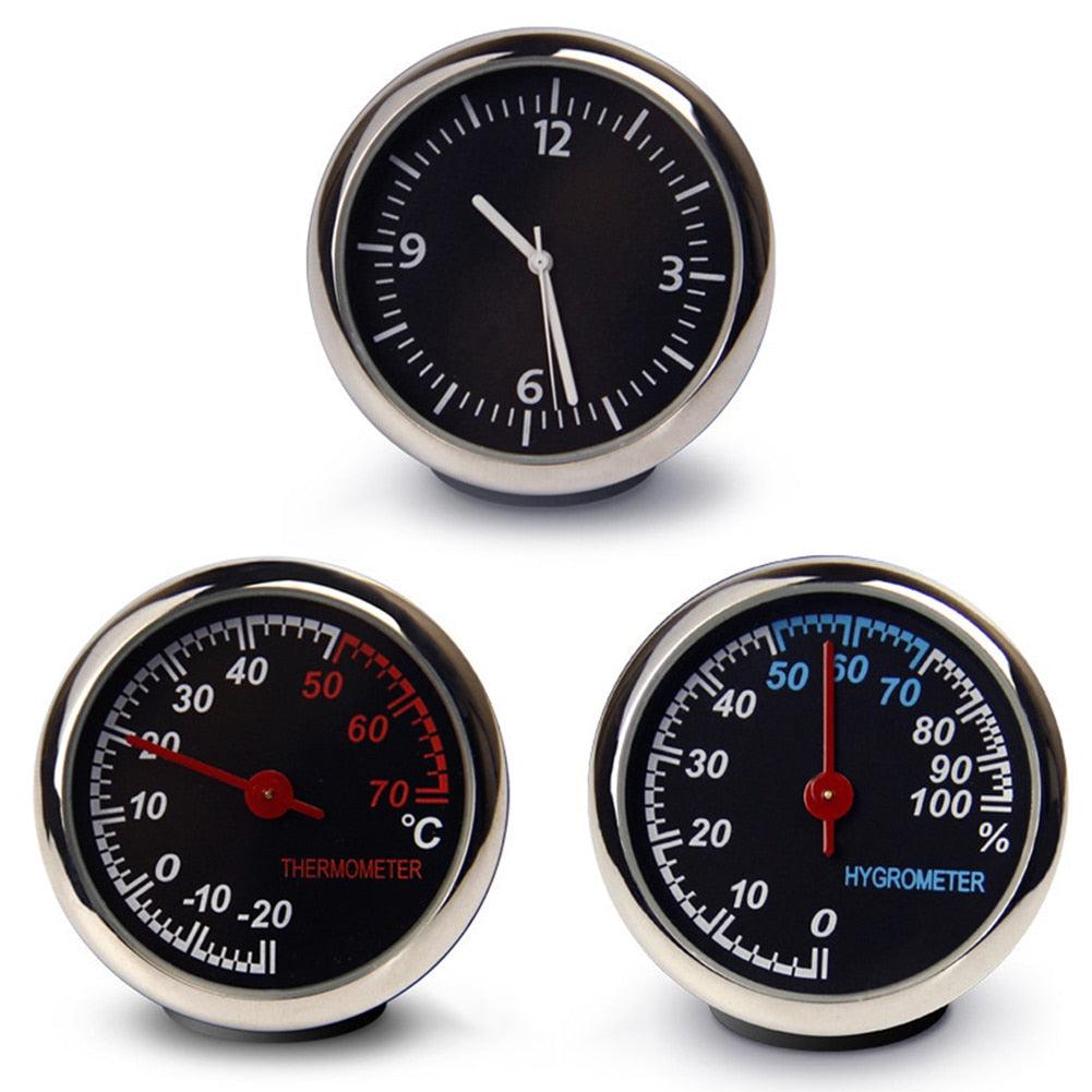 Car Interior Mini Quartz Watch Clock Mini Clock Car Dashboard Clocks Luminous Car Clock Pocket Stick-On Clock Cars Air Vent Clip Quartz Clocks Vehicle Dashboard Clock Mini Vehicle Clock Car Pocket Clock for Cars Hygrometer Thermometer Dashboard Ornament