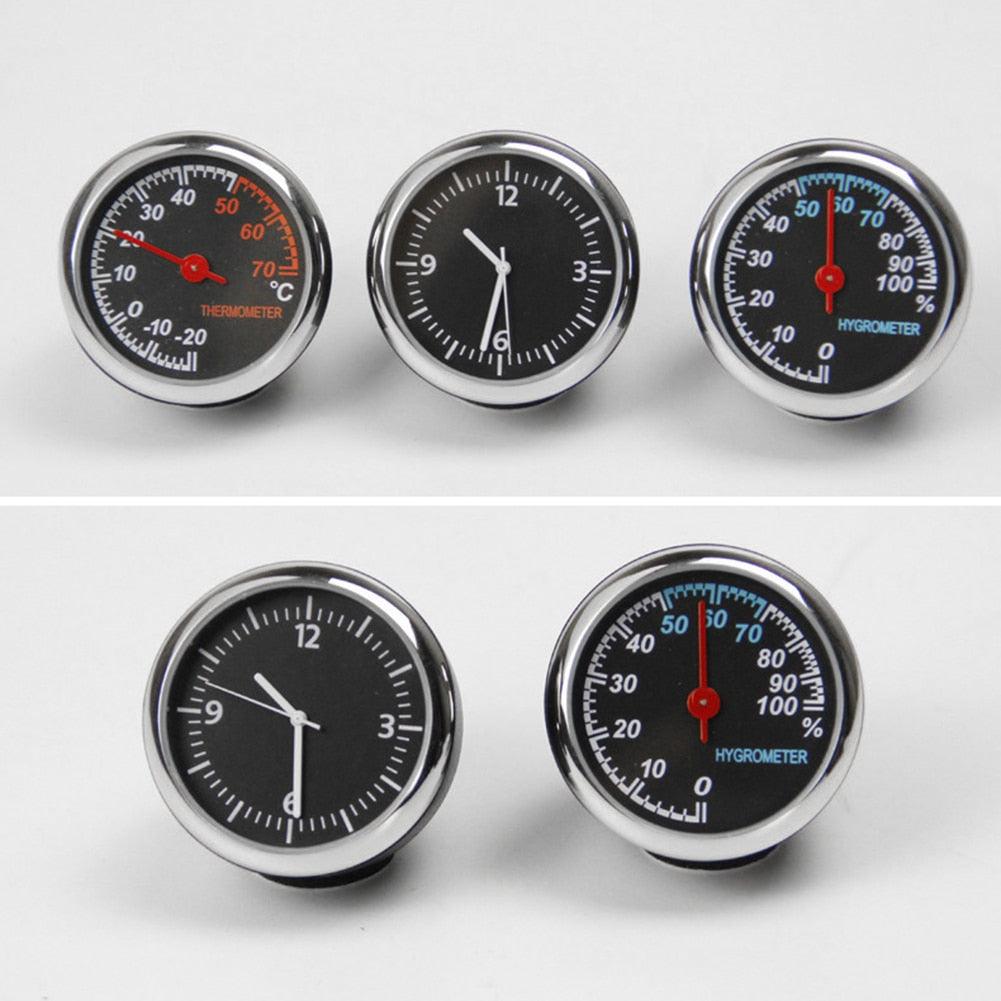 Car Interior Mini Quartz Watch Clock Mini Clock Car Dashboard Clocks Luminous Car Clock Pocket Stick-On Clock Cars Air Vent Clip Quartz Clocks Vehicle Dashboard Clock Mini Vehicle Clock Car Pocket Clock for Cars Hygrometer Thermometer Dashboard Ornament