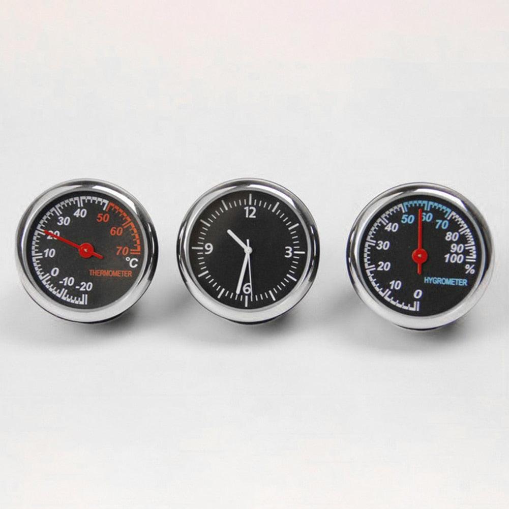 Car Interior Mini Quartz Watch Clock Mini Clock Car Dashboard Clocks Luminous Car Clock Pocket Stick-On Clock Cars Air Vent Clip Quartz Clocks Vehicle Dashboard Clock Mini Vehicle Clock Car Pocket Clock for Cars Hygrometer Thermometer Dashboard Ornament