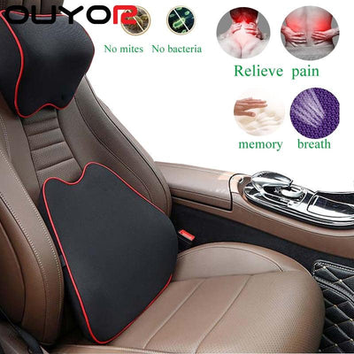 Car Seat Headrest Pillow Auto Memory Foam Car Neck Pillow Seat Head Support Lumbar Support For Office Chair Cushion Car Neck Headrest Pillow Car Accessories Cushion Auto Seat Head Support Neck Protector Automobiles Seat Neck Rest Car Neck For Car Auto