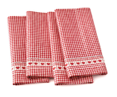 Heart Shaped Napkins