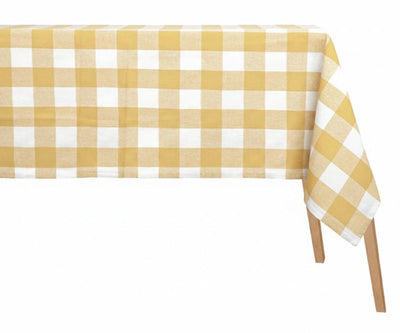 Yellow Gingham Tablecloth