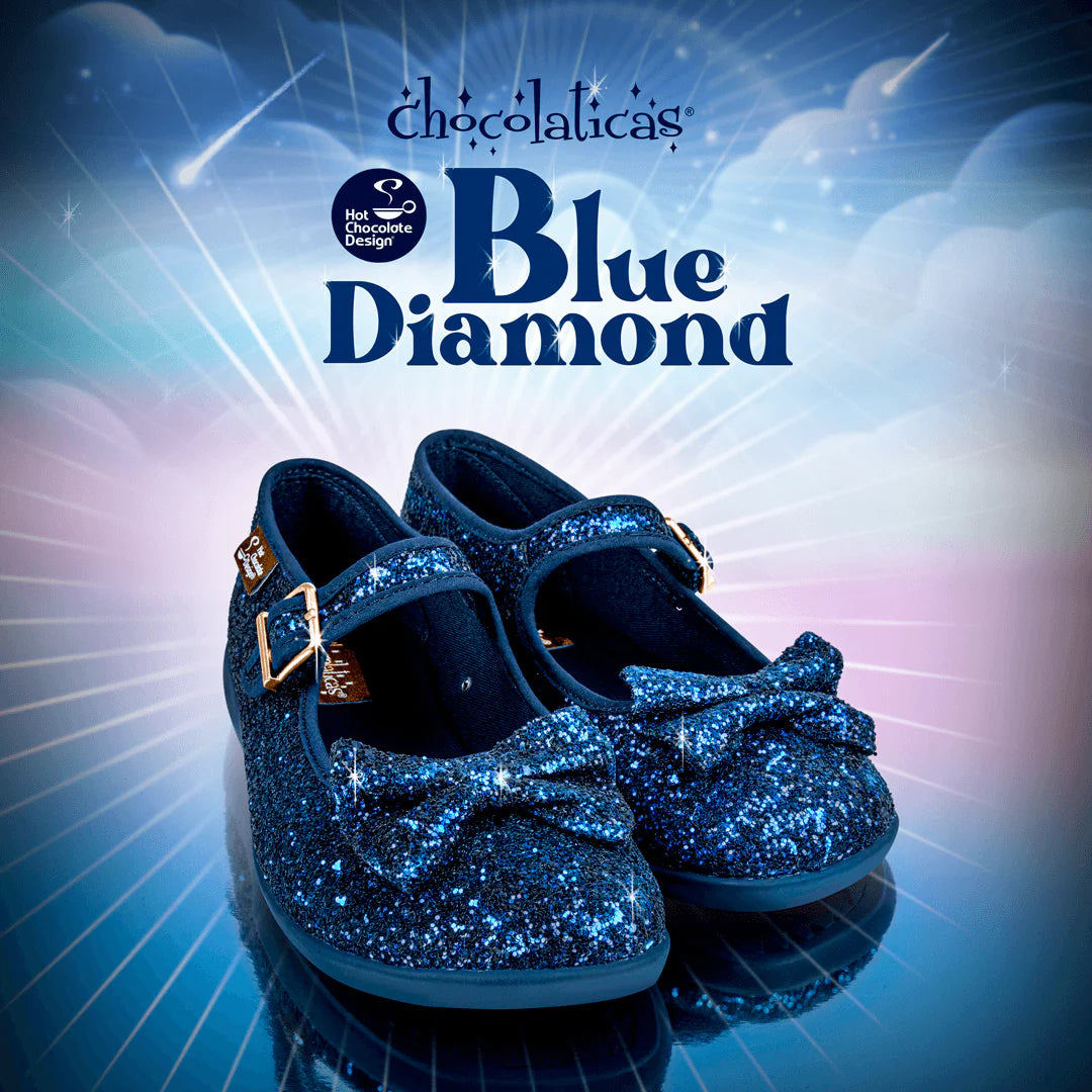 Hot Chocolate Design Chocolaticas® BLUE DIAMOND Mary Jane Flat Shoes