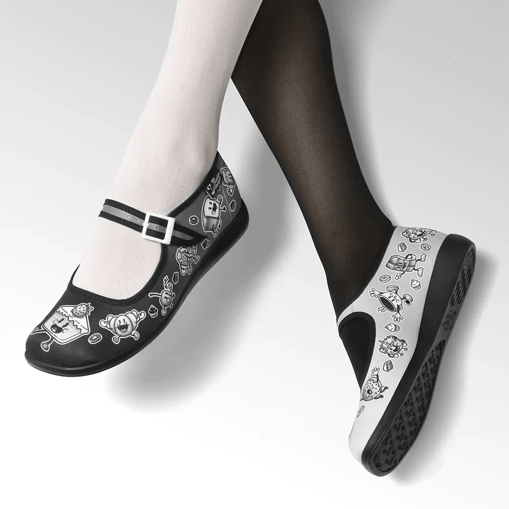 Hot Chocolate Design Chocolaticas® CARTOON Women's Mary Jane Flat Shoes