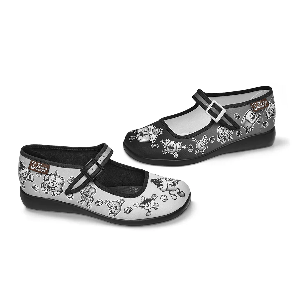 Hot Chocolate Design Chocolaticas® CARTOON Women's Mary Jane Flat Shoes