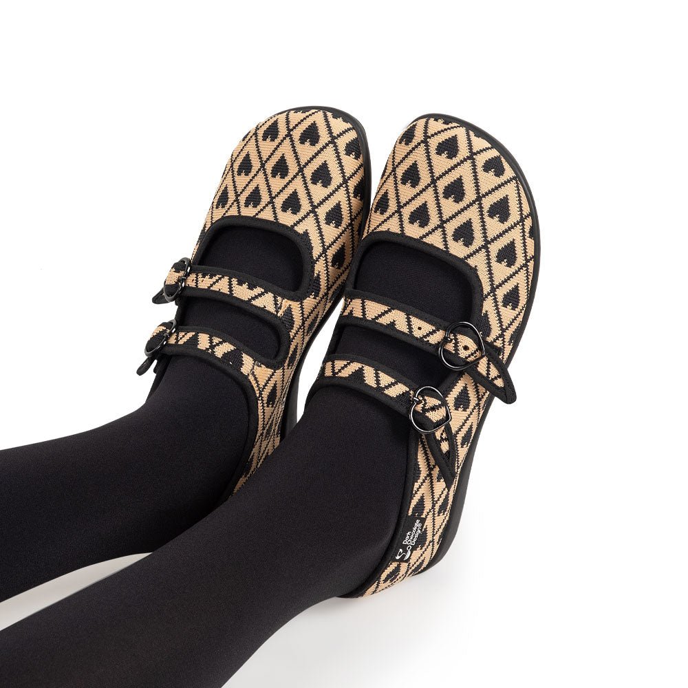 Chocolaticas® I Wove You 2 Women's Mary Jane Flat - Brown