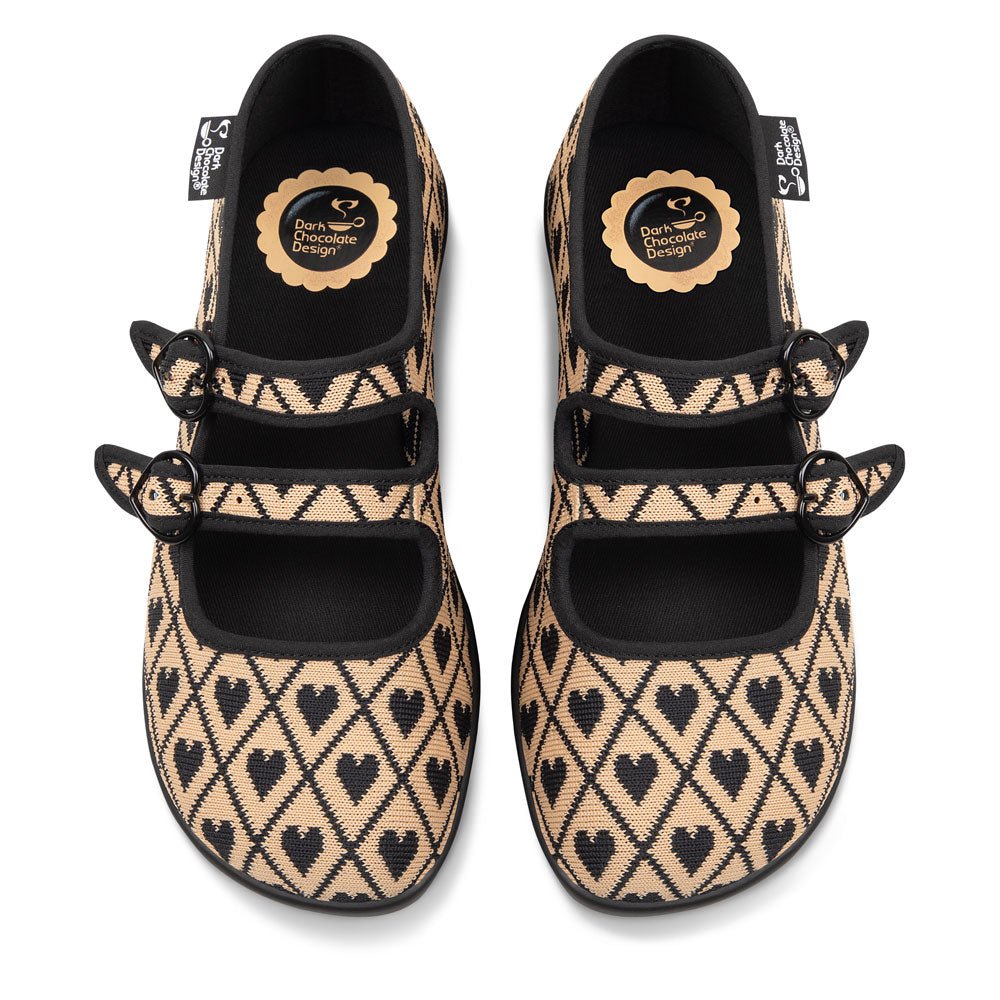 Hot Chocolate Design® I WOVE YOU Women's Mary Jane Flat - Brown