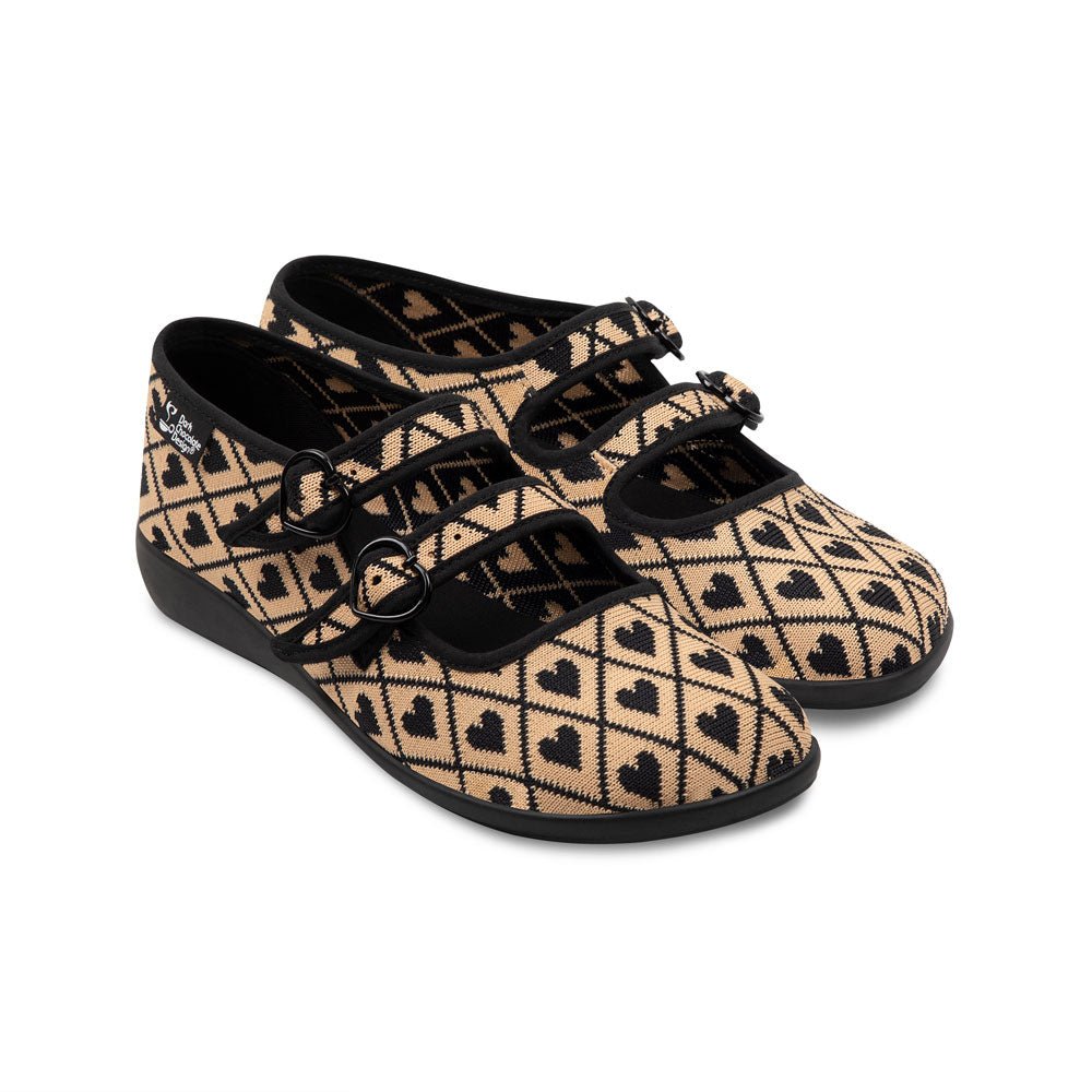 Hot Chocolate Design® I WOVE YOU Women's Mary Jane Flat - Brown