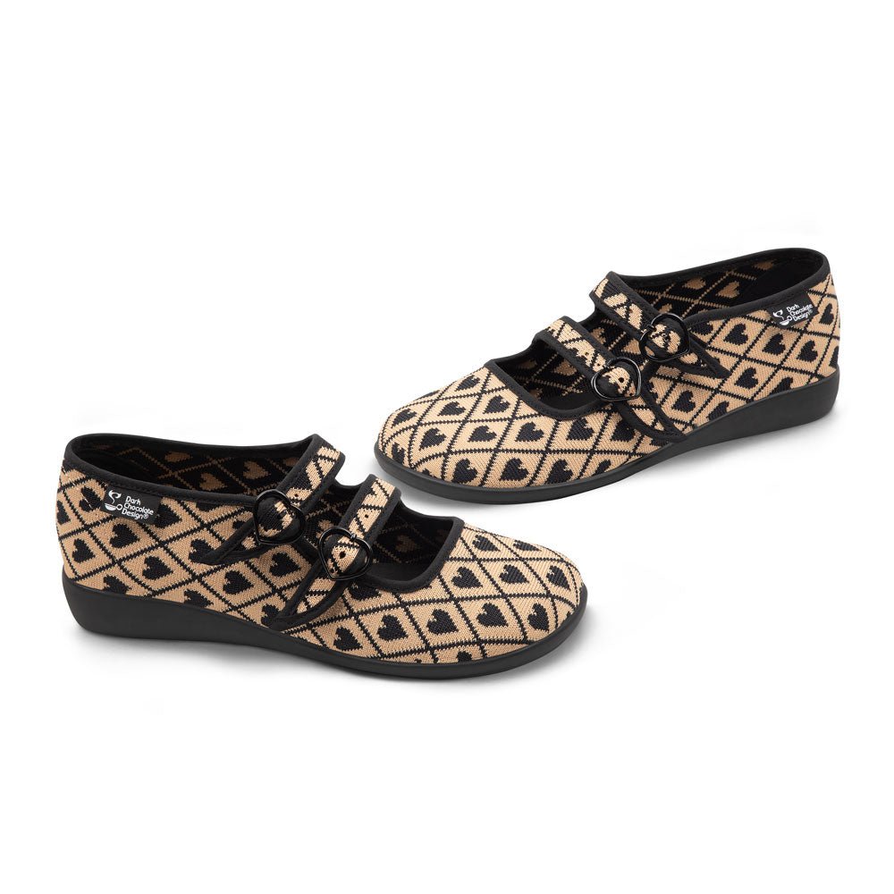 Chocolaticas® I Wove You 2 Women's Mary Jane Flat - Brown