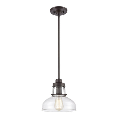 Manhattan Boutique 9'' Wide 1-Light Mini Pendant - Oil Rubbed Bronze
