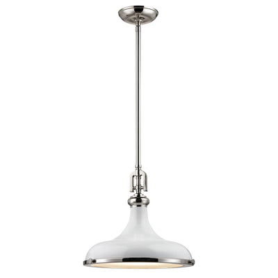 Rutherford 15'' Wide 1-Light Pendant - Gloss White