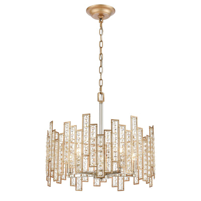 Equilibrium 19'' Wide 5-Light Chandelier - Matte Gold