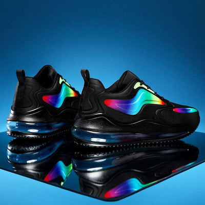 Colorful Mens Sports Comfortable Sneakers Man Running Shoes Air Cushion Mesh Shoes Black Outdoor Sport Tennis New Fashion White Sneakers Comfortable Mixed Colors Luxury Design