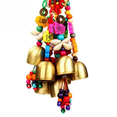 Copper Lucky Wind-chimes Style Alloy Bell Yard Garden Outdoor Living Feng Shui Wind Chimes For A Gift Home Decor For Good Luck Garden Hanging Decoration Gift