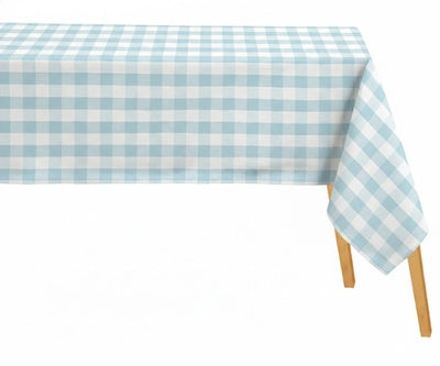 Blue Plaid Tablecloth - Rectangular