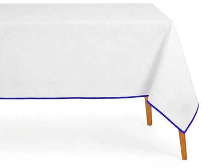 Cotton Embroidery Tablecloth - Blue