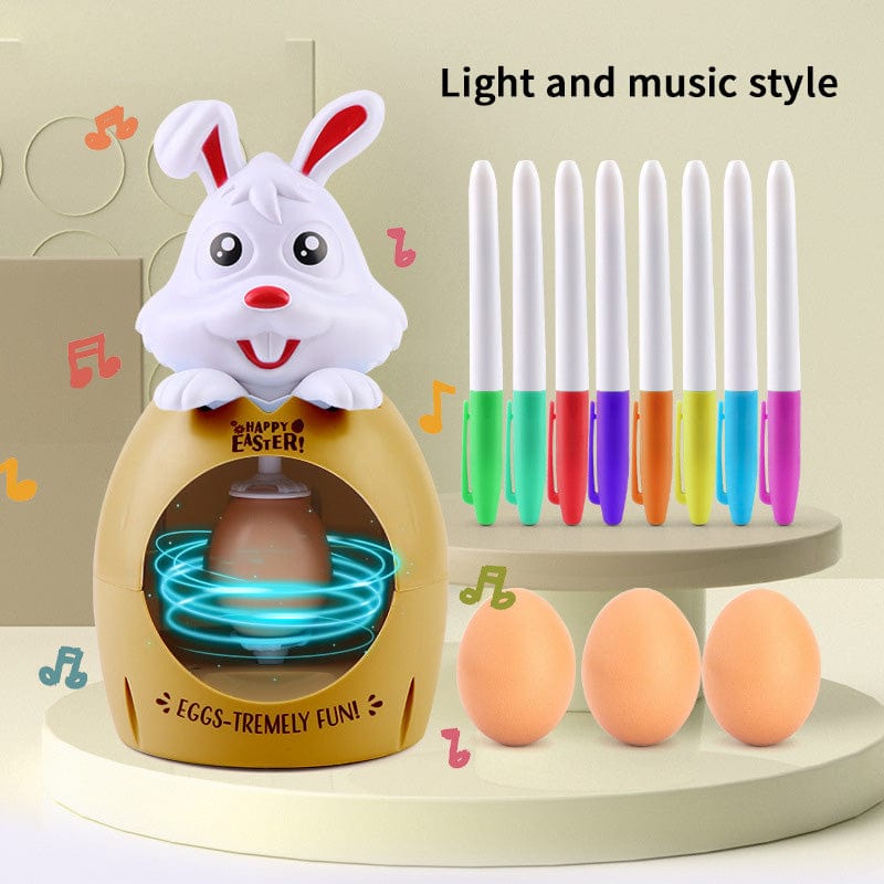 Creative Easter Egg Decorating Kit: DIY Coloring and Painting Fun for Boys and Girls - Multicolor with Sound and Light Delights