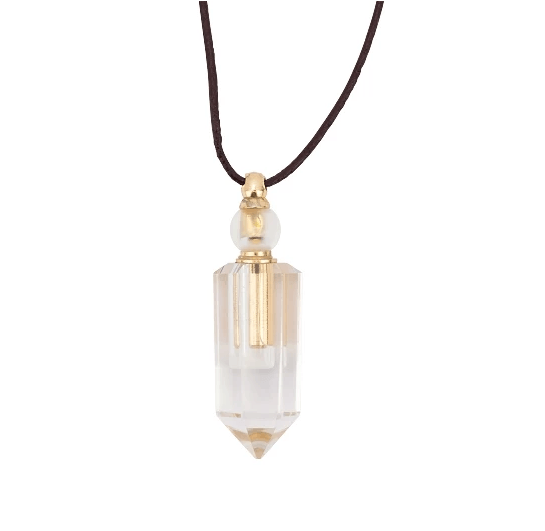 Crystal Vial Aromatherapy Diffuser Necklace
