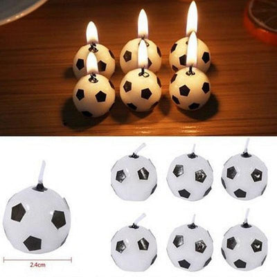 Cute Soccer Ball Football Candles For Birthday Party Kid Football Cake Candles Birthday Candles Soccer Candles Cupcake Toppers Cake Decorating Supplies Decor Wedding Garden Decoration Party Cake