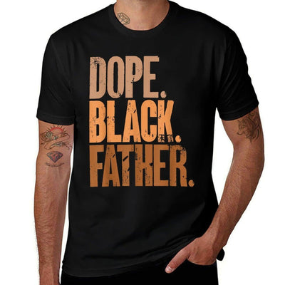 Black Dad Dope Black Father Fathers Day Versatile T-Shirt
