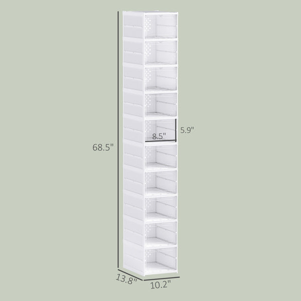 Shoe Racks Foldable design allows easy setup and storage