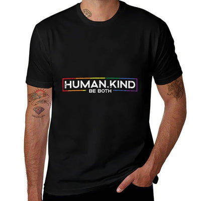 Gay Pride Month Human Kind LGBTQ Ally Rainbow Men Women Breathable T-Shirt