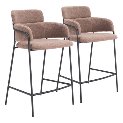 Marcel Counter Stool (Set of 2) Brown