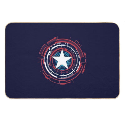 America Hero Futuristic Logo Bath Mat