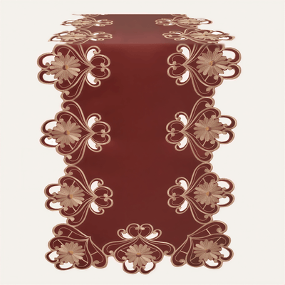 Red Lace Table Runner – Imperial Red, 14x108 Inch