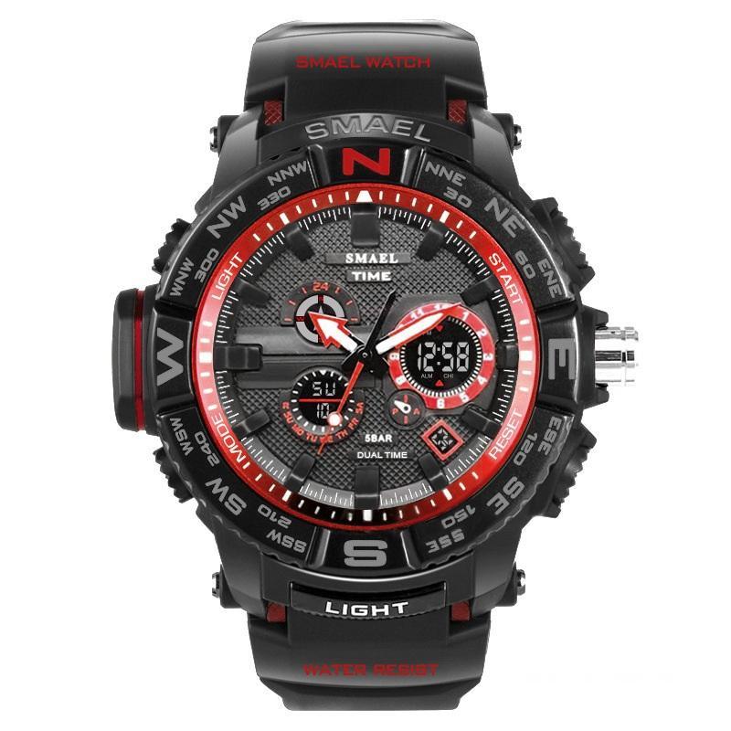 New Luxury Sport Watch With Dual Display LED Digital Analog Electronic Quartz Display and Waterproof 30M protection