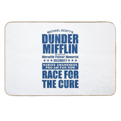 Dunder Mifflin Rabies Awareness Race for The Cure Bath Mat