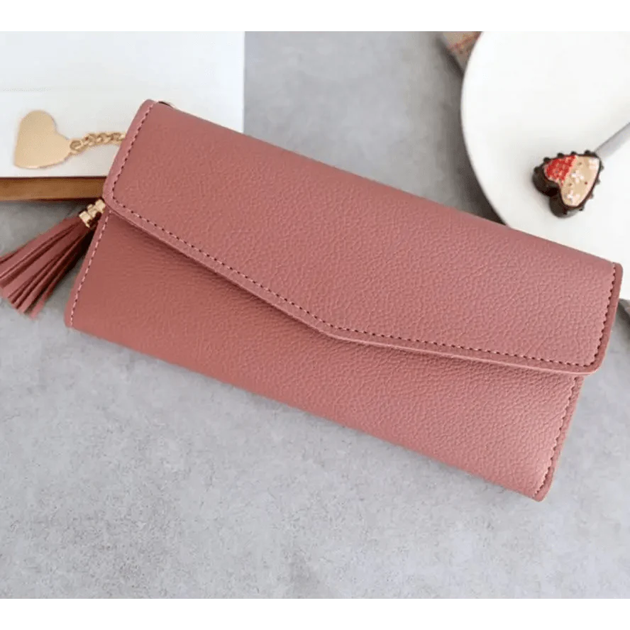 Dazzling Wallets For Phone, Clutch Bag, Purses, Long Wallets For Girl And Ladies Cute Money Coin Pocket And Card Holder Tassel Wallets