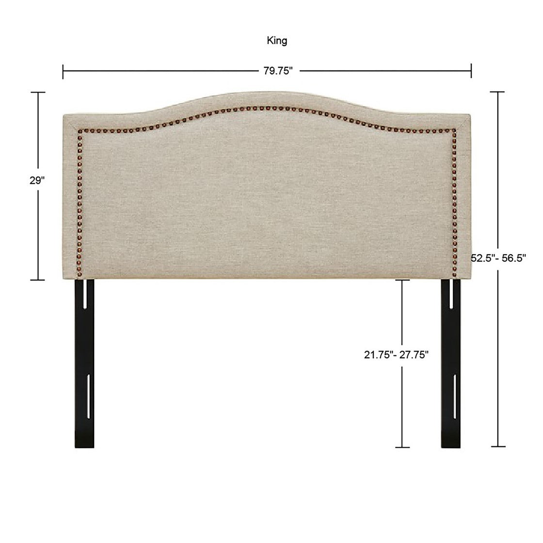 Nadine Upholstery Natural Headboard by Madison Park