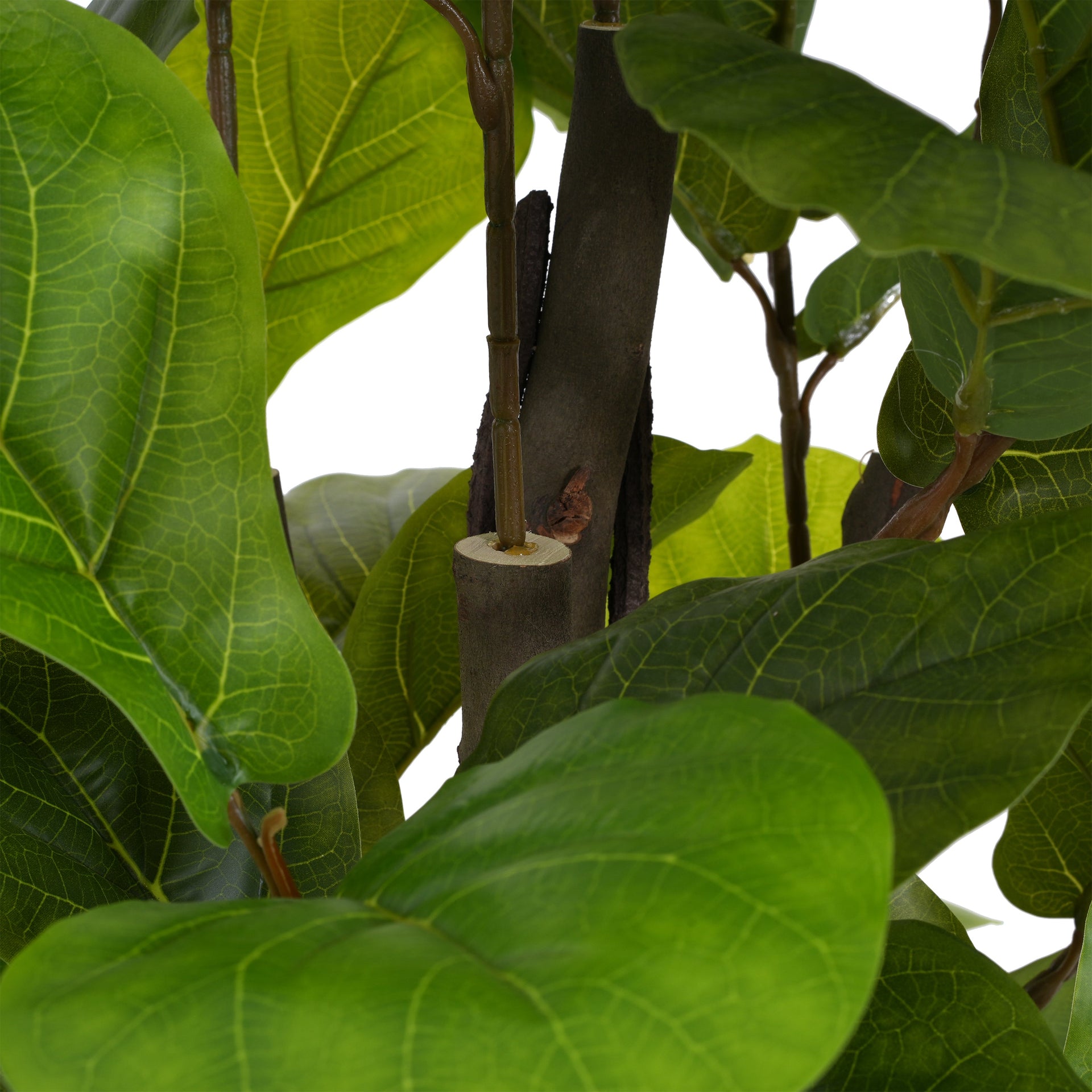 51' Artificial Fiddle Leaf Fig Tree With Pot