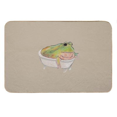 Frog in A Bathtub Bath Mat