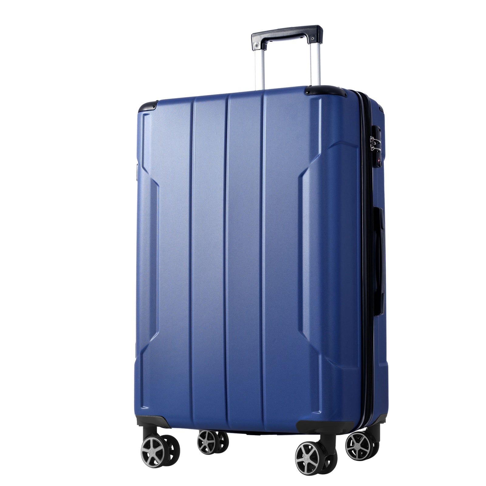 Luggage Sets 3 Piece, Expandable Hard shell ABS Suitcases with Double Spinner, Travel luggage Set with TSA Lock (20/24/28inch, Blue)