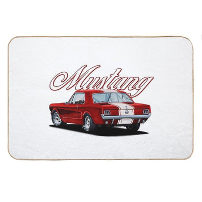 Classic Red Mustang Bath Mat