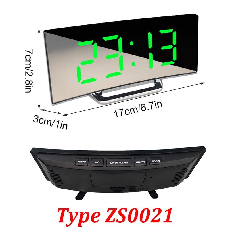 Digital Alarm Clock Alarm Clocks Adjustable Volume Alarm Clock for Bedroom Electronic 7 Inch Number Desktop Alarm Clocks For Kids Bedroom LED Screen for Kids Bedroom Temperature Snooze Function Desk Table Clock LED Clock Electronic Watch Table