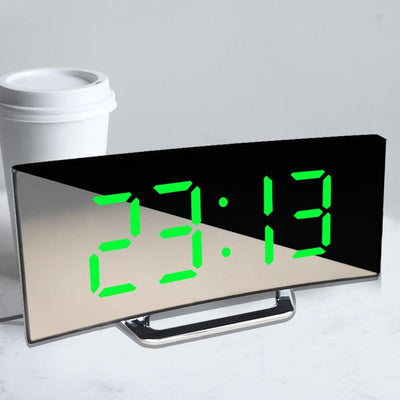 Digital Alarm Clock Alarm Clocks Adjustable Volume Alarm Clock for Bedroom Electronic 7 Inch Number Desktop Alarm Clocks For Kids Bedroom LED Screen for Kids Bedroom Temperature Snooze Function Desk Table Clock LED Clock Electronic Watch Table