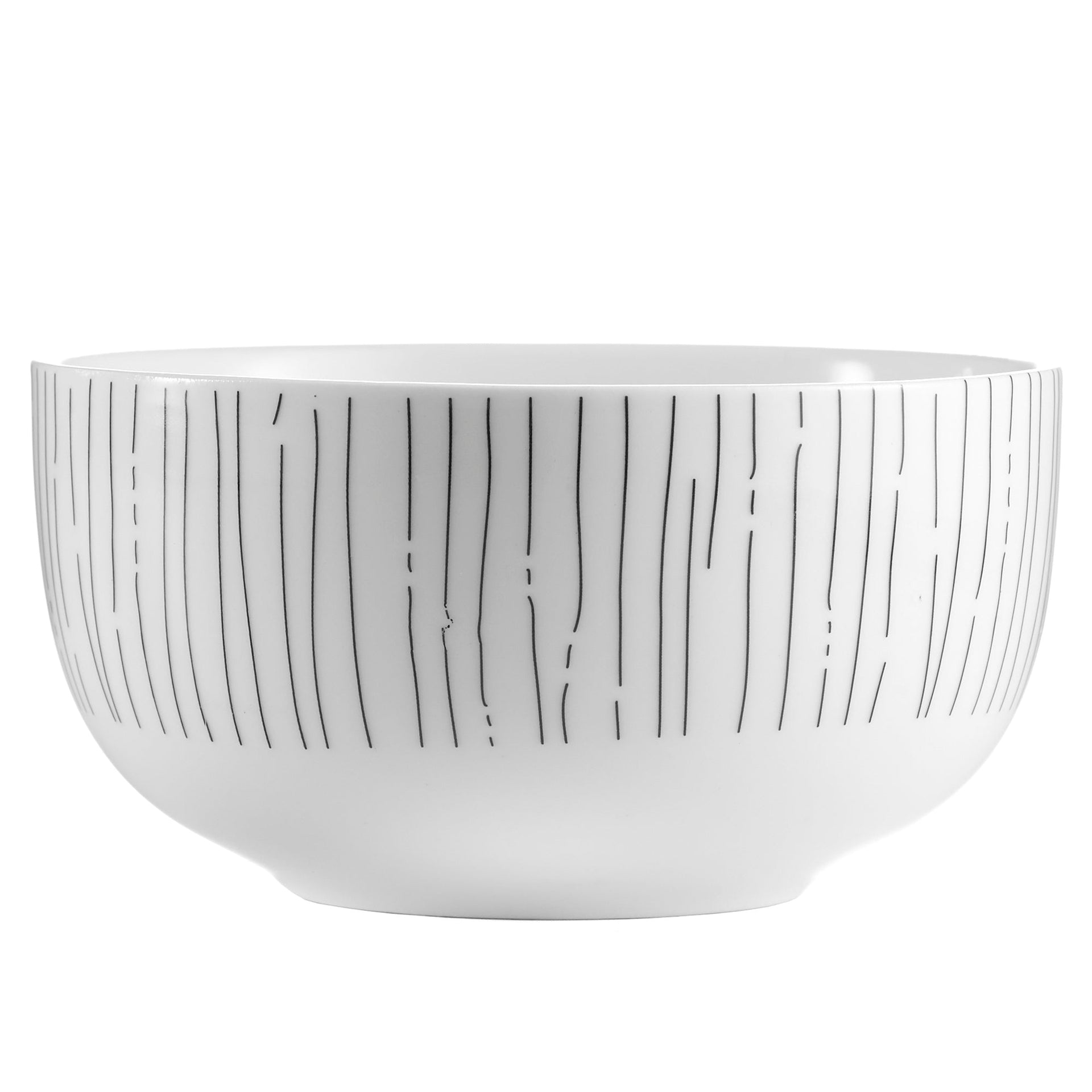 Dinnerware Set 12 Piece Black and White, Service for 4