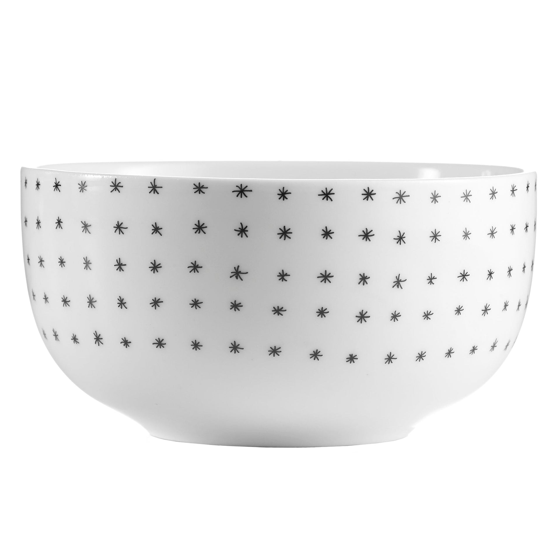 Dinnerware Set 12 Piece Black and White, Service for 4