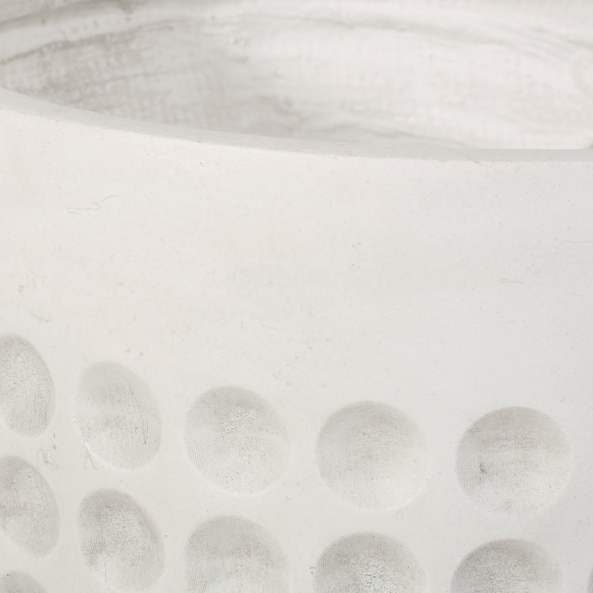 14.75-inch Cube Antique White MGO Planter