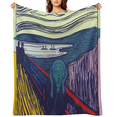 Andy Warhol, 1928-1987 USA, Pop Art Original Paintings by Andy Warhol Throw Blanket