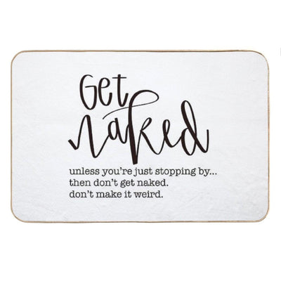 Get Naked Plain Bathroom Decor Bath Mat
