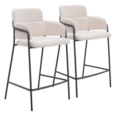 Marcel Counter Stool (Set of 2) Cream