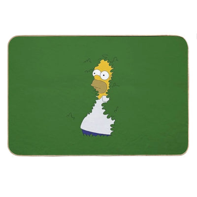 Homer In The Bushes Bath Mat